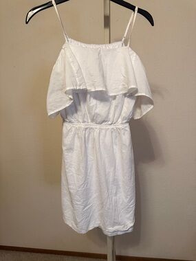 Express White Elastic-Neck Blouse